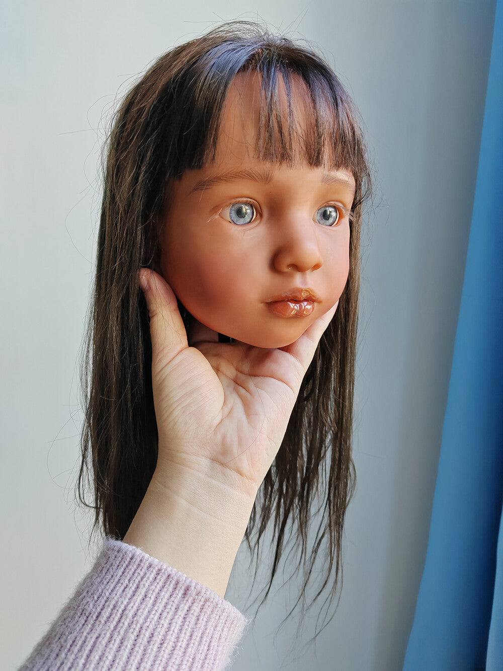 40inch Tan Skin Reborn Dolls Toddler Girl Aloenka Painted Kit Rooted Hair Gift