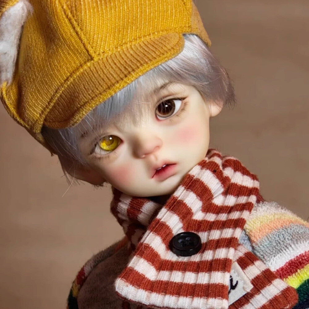 BJD Doll 1/6 SD Ball Joint Resin Cute Boy Heterochromia Birthday Gift Toy