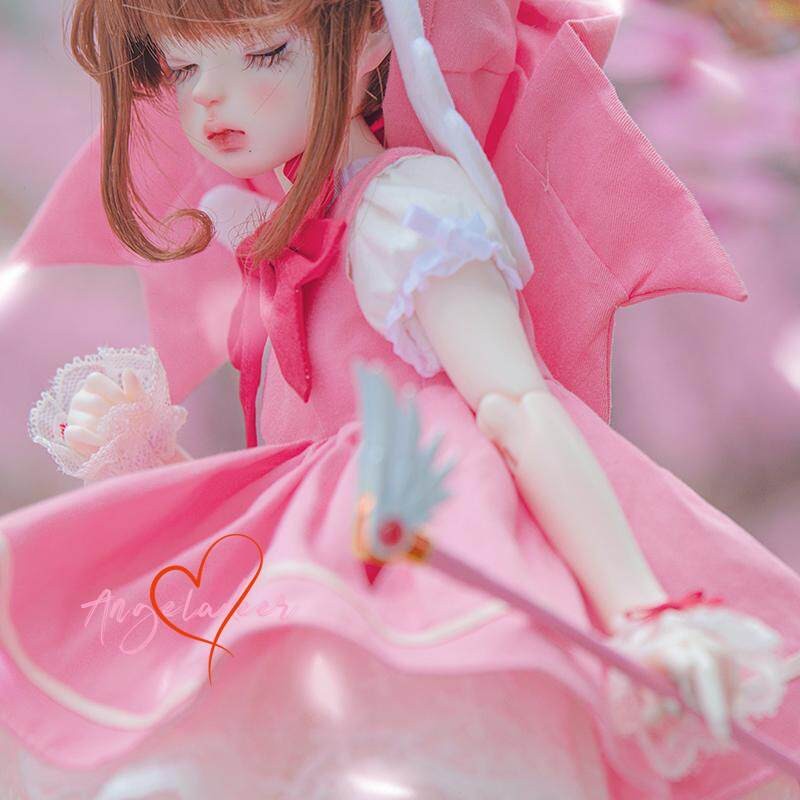 1/4MSD BJD Doll Clothes Magic Girl Battle Dress 6 Pcs Full Set Cosplay Outfit #2-