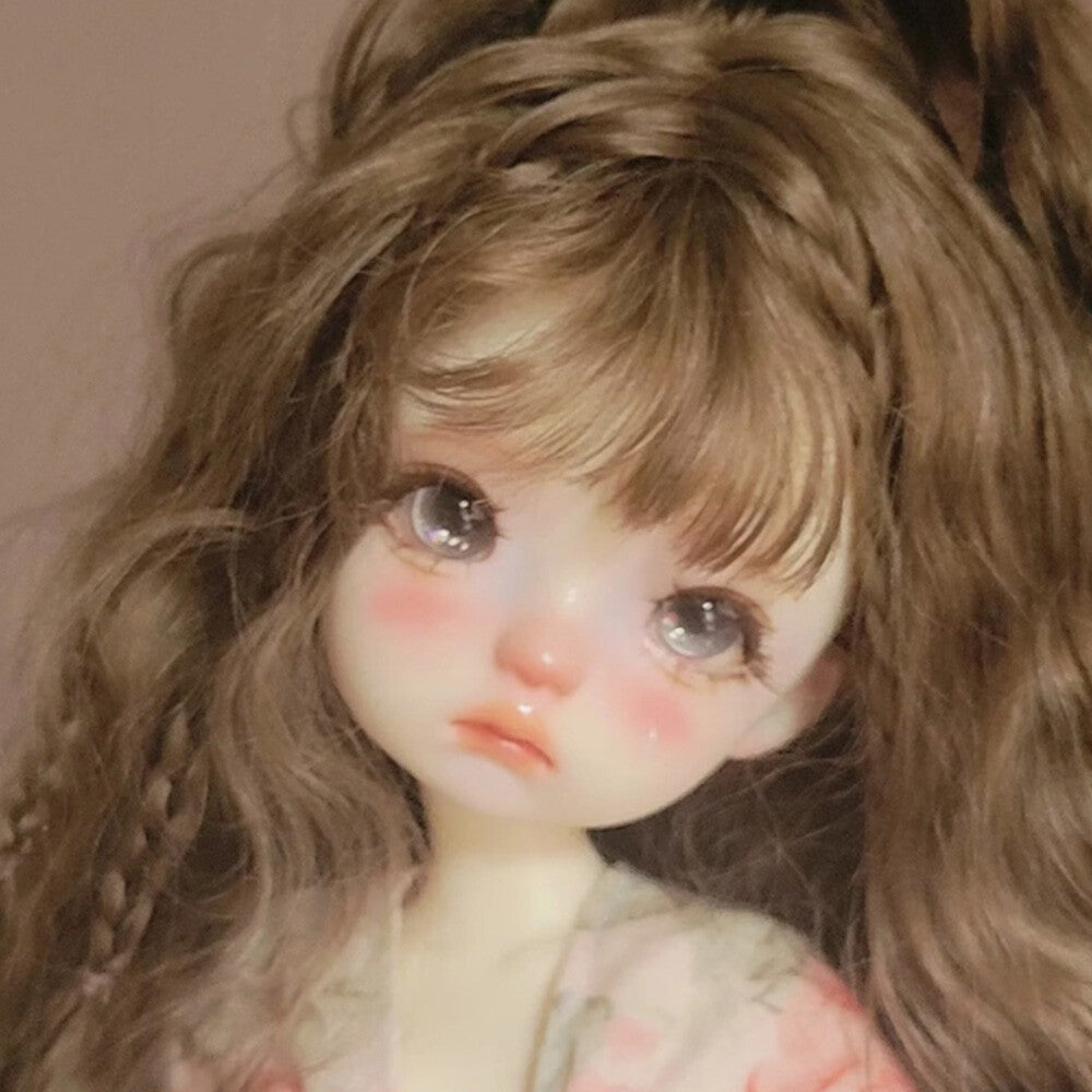 Joint Resin Nude 1/6 BJD Doll Delicate Princess Aggrieved Girl Face Makeup Gifts-
