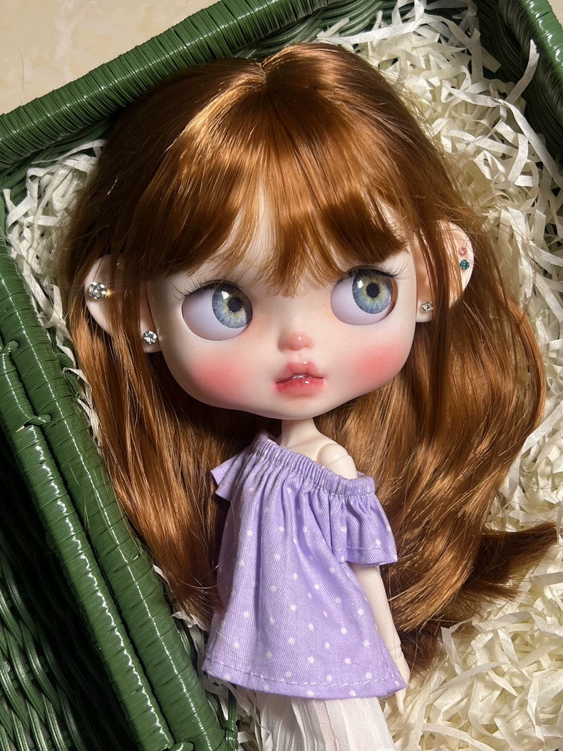 Handmade Blythe Doll Custom With Outfits Wig Hair 1/6 BJD Dolls Girls Toys Gift
