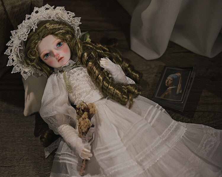 1/4 Full Set BJD Doll Bluesno Dress Hair Face Make Up Eyes Princess Girl Gifts
