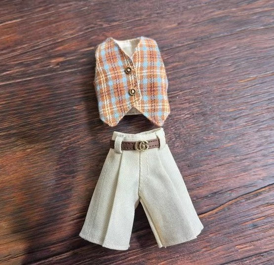 BJD Clothes Vest Shorts for 1/6 Landoudou BJD doll blythe ob22 ob24 Outfits Set