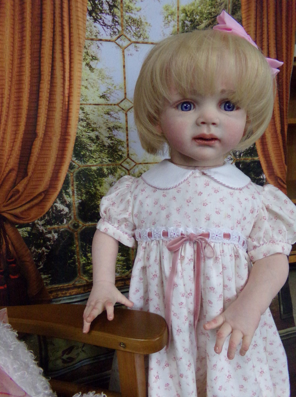 Custom Made Reborn Baby Fritzi Artist Genesis Painted Already Finished Doll With Hand-Rooted Hair