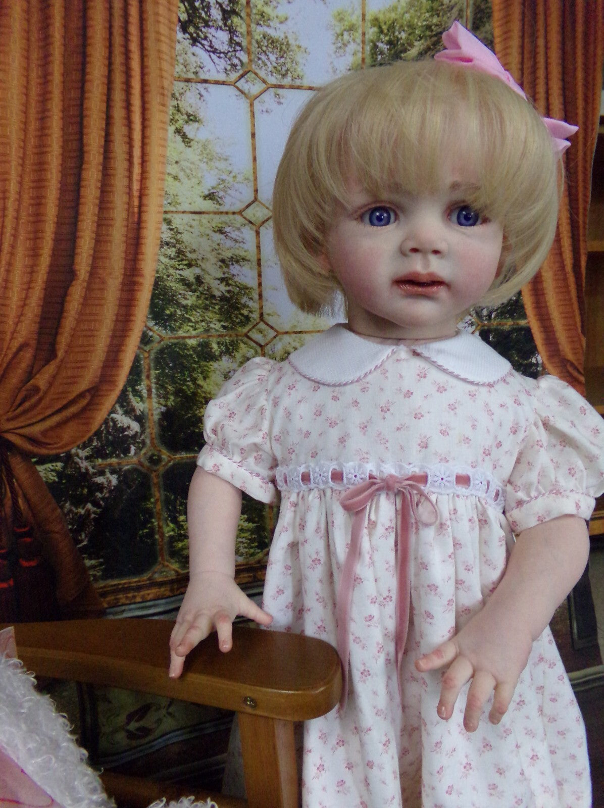 Custom Made Reborn Baby Fritzi Artist Genesis Painted Already Finished Doll With Hand-Rooted Hair