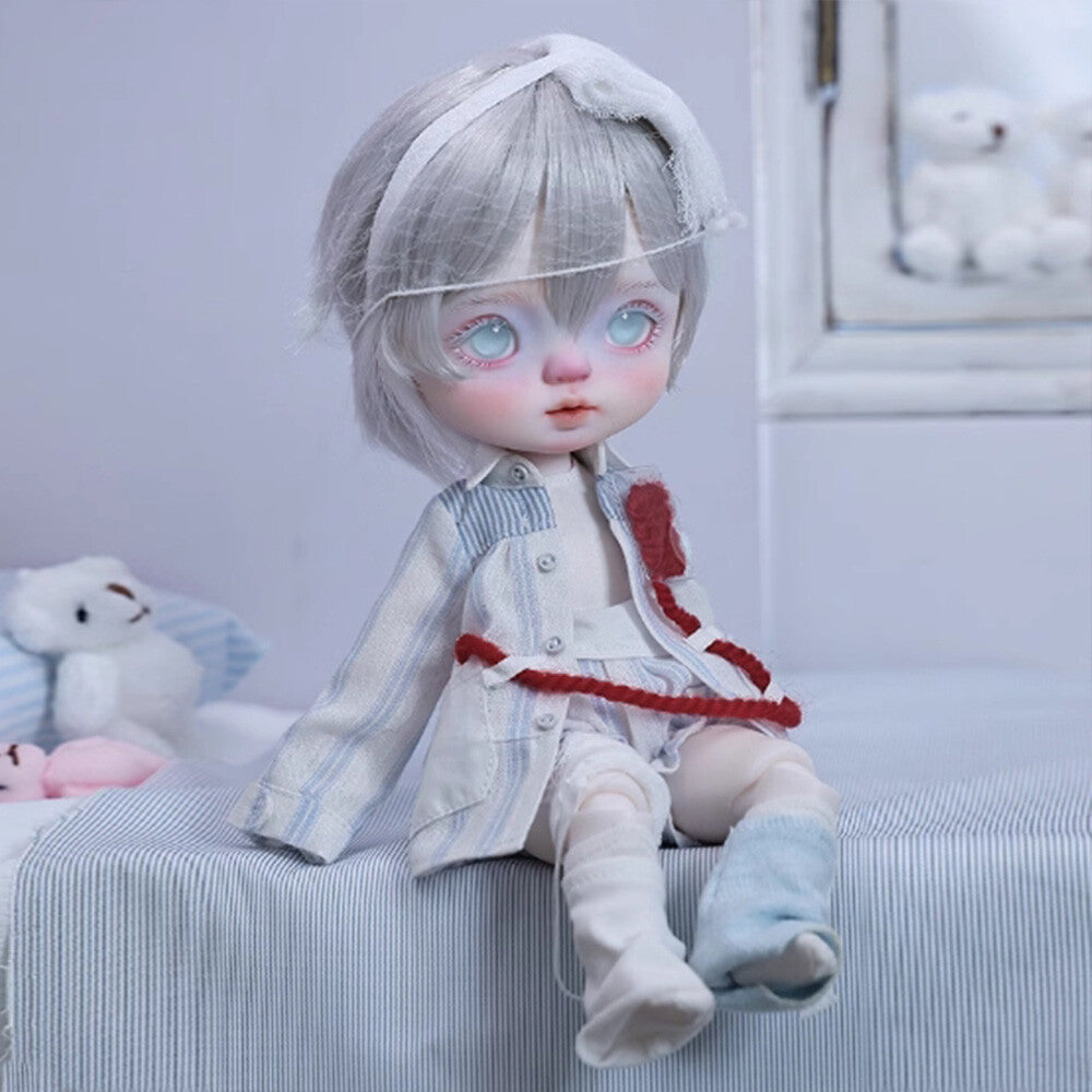 1/6 BJD Doll Ball Joint Resin Face Makeup Full Set Xiao'an Hospital Gown Girl