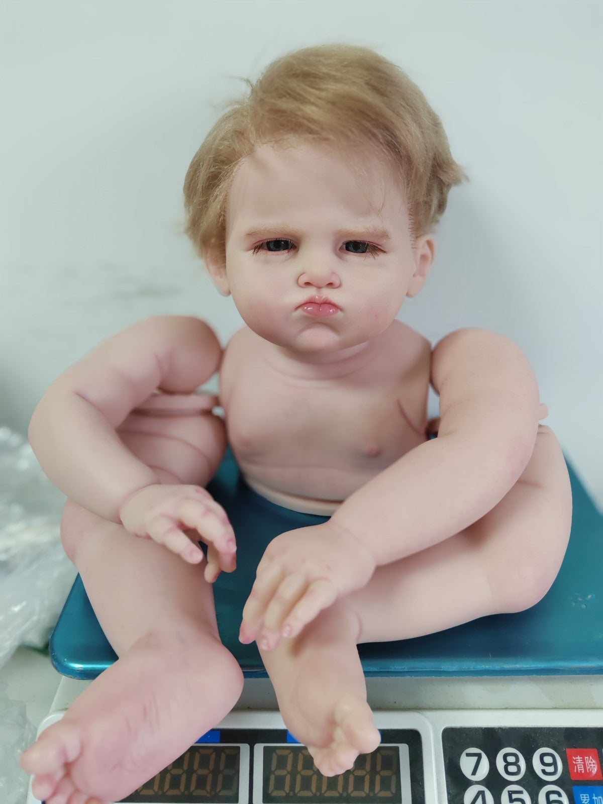 Custom Made Artist Gensis Painted Unassembled 28" Realistic Reborn Baby Doll Toddler Boy Rooted Hair DIY Toys Gift