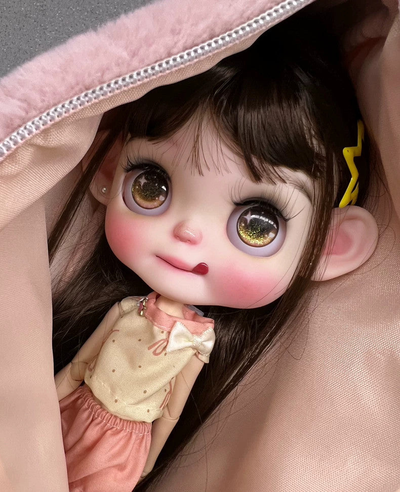 1/6 Doll BJD Blythe Doll Custom With Outfits + Hair Lovely Girl Handmade Gifts