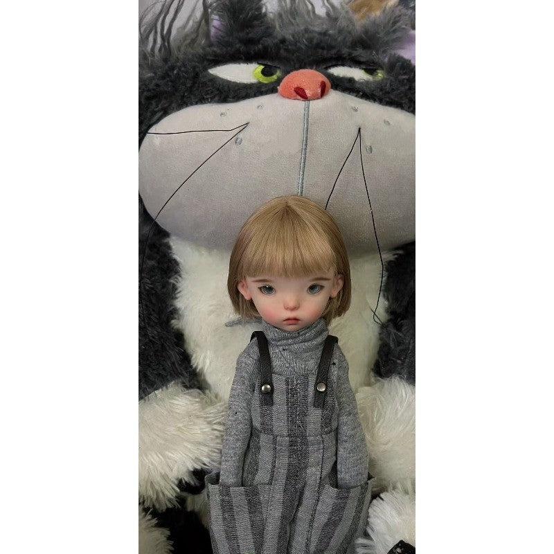 Landoudou 1/6 BJD Doll Girl Resin Jointed Body Head + Eyes + Face Makeup DIY Toy