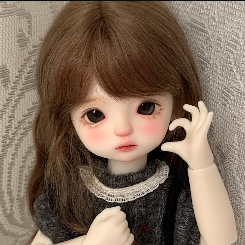 Handmade 1/6 BJD Doll Resin Joint Bare Doll Cute Girl Face Makeup Eyes DIY Gifts