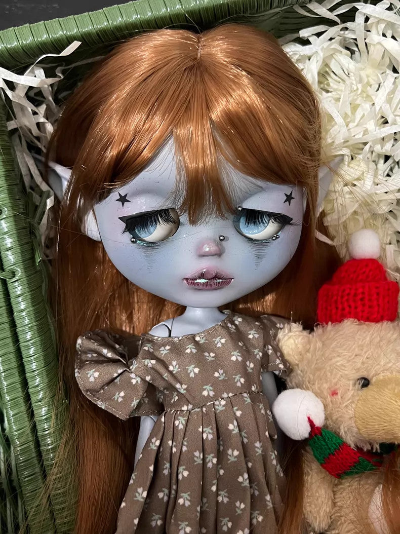 New Blythe Doll Custom With Outfits Wig Handmade Fantasy Girl 1/6 Dolls BJD Gift