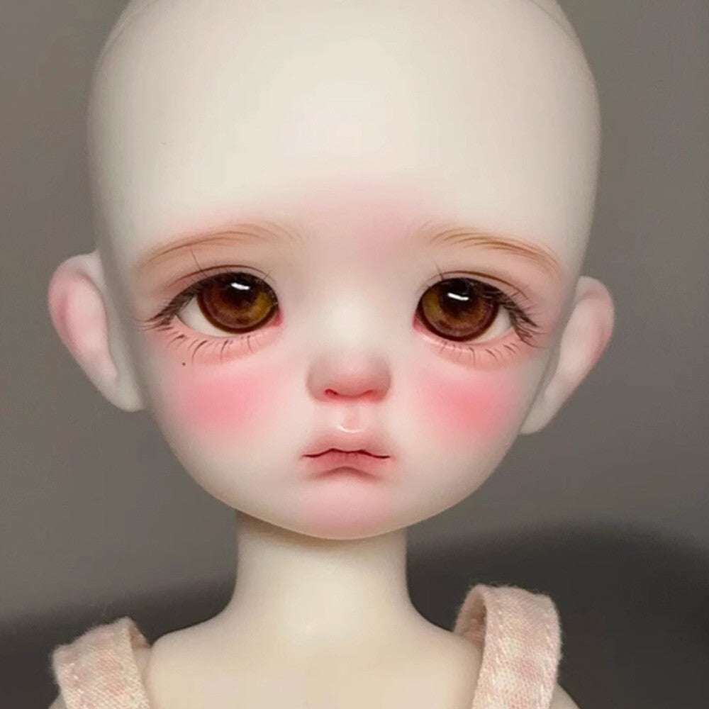 BJD Doll 1/6 Ball Jointed Resin Cute Pouting Girl Face Makeup Naked Doll Gifts