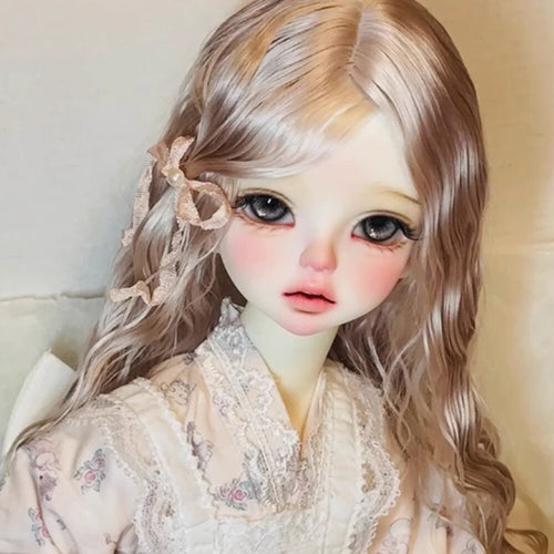 1/4 BJD Doll Delicate Facial Makeup Sweet Pure Girl Handmade Gifts Resin Joint
