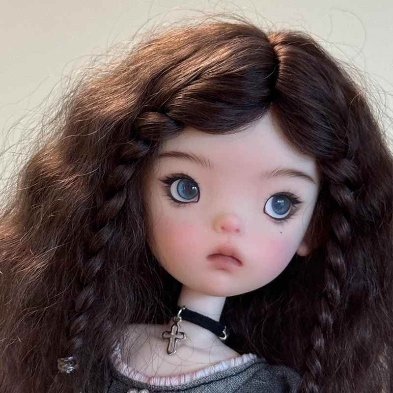 Landoudou 1/6 BJD Doll Resin Joint Bare Doll Eyes Face Makeup Handmade Girl Gift-
