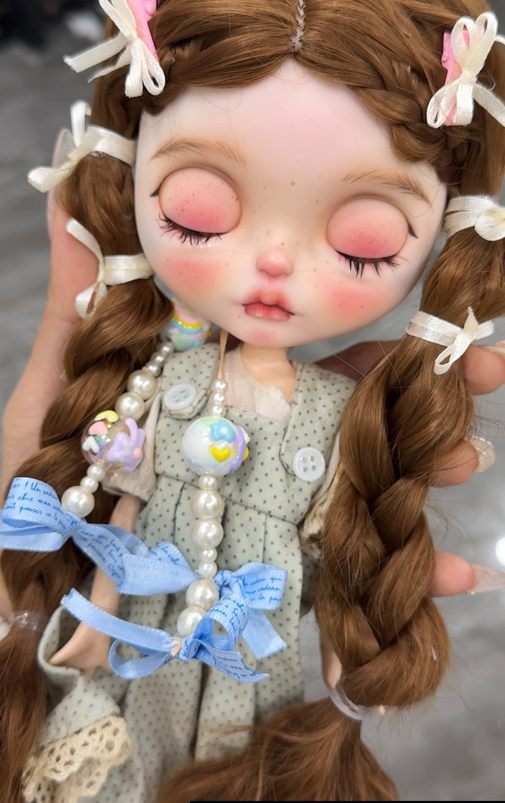 Handmade Blythe Doll RBL Custom With Outfits + Wig Set OB24/22 1/6 Doll BJD Doll