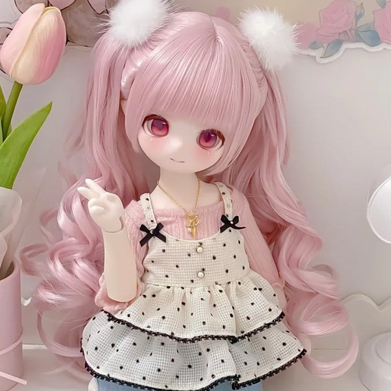 1/4 BJD Doll MDD Resin Joint Eyes Face Makeup Girl Full Set Handmade Xmas Gift
