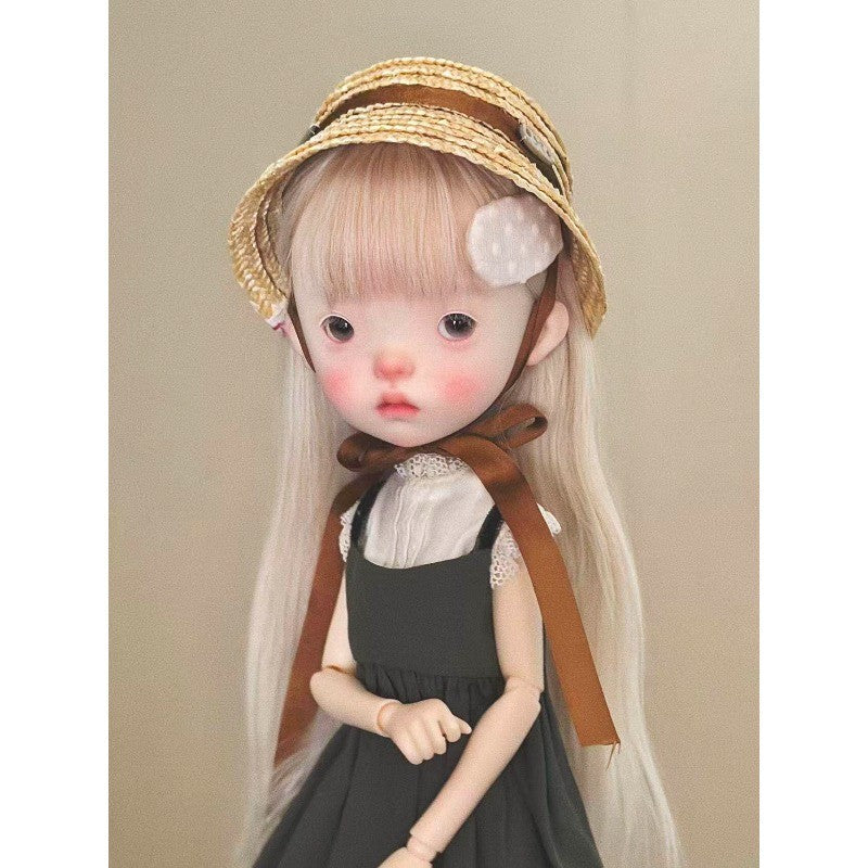 Resin 1/6 Full set BJD Doll Landoudou Girl Joint Body with Eyes Face Makeup Gift