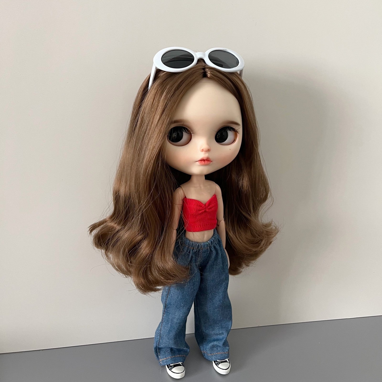 1/6 Blythe BJD Doll Clothes Wide Leg Pants Outfit For BJD doll Ob22 OB24 Azone19