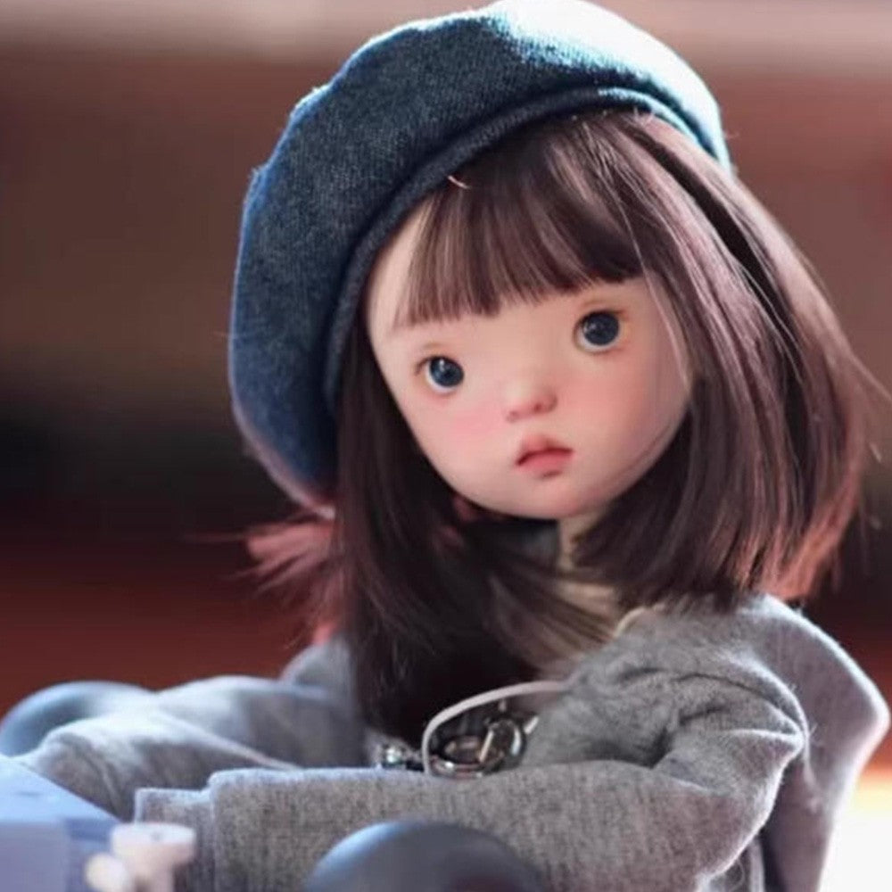 Landoudou 1/6 BJD Doll Resin Joint Bare Doll Girl with Face Makeup Handmade Gift