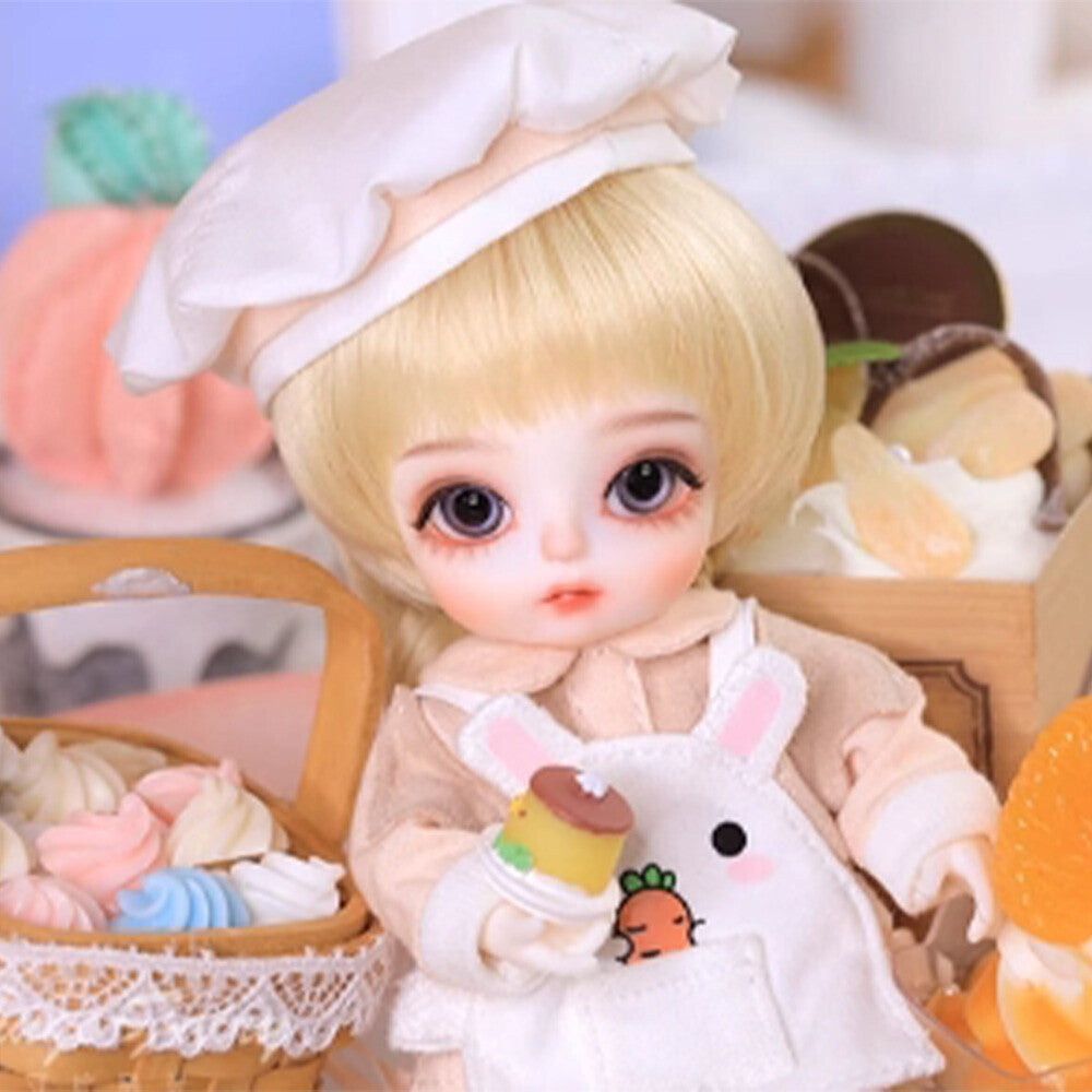 1/8 BJD Doll Ball Joint Doll Resin Cook Rubele Girl Bare Doll Handmade Gifts Toy