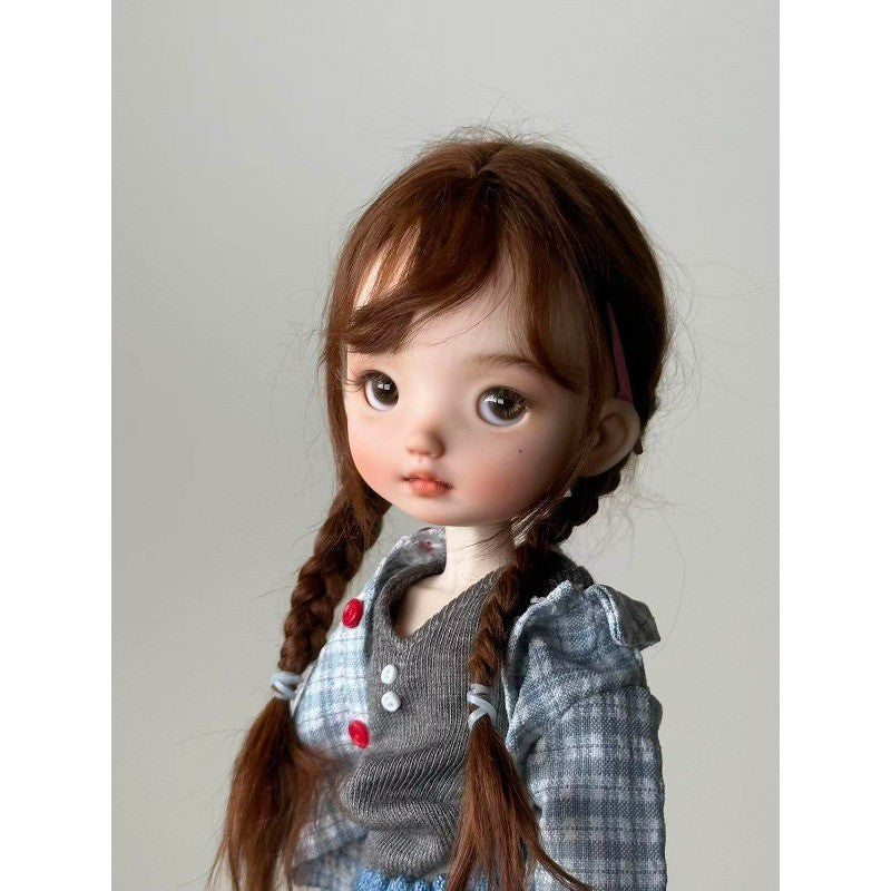 Resin 1/6 BJD Doll Joint Doll Custom Pretty Girl Face Makeup Nude Doll Toy Gifts