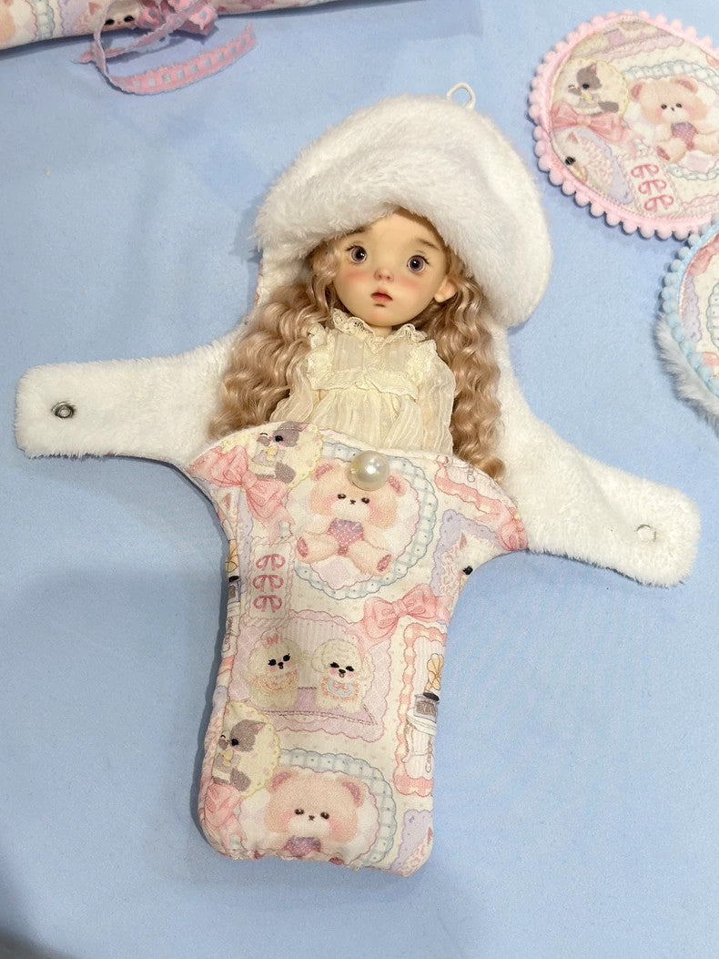 1/6 Blythe Dolls Bag Portable Carrier Bag Protective Covers Tote For BJD Doll