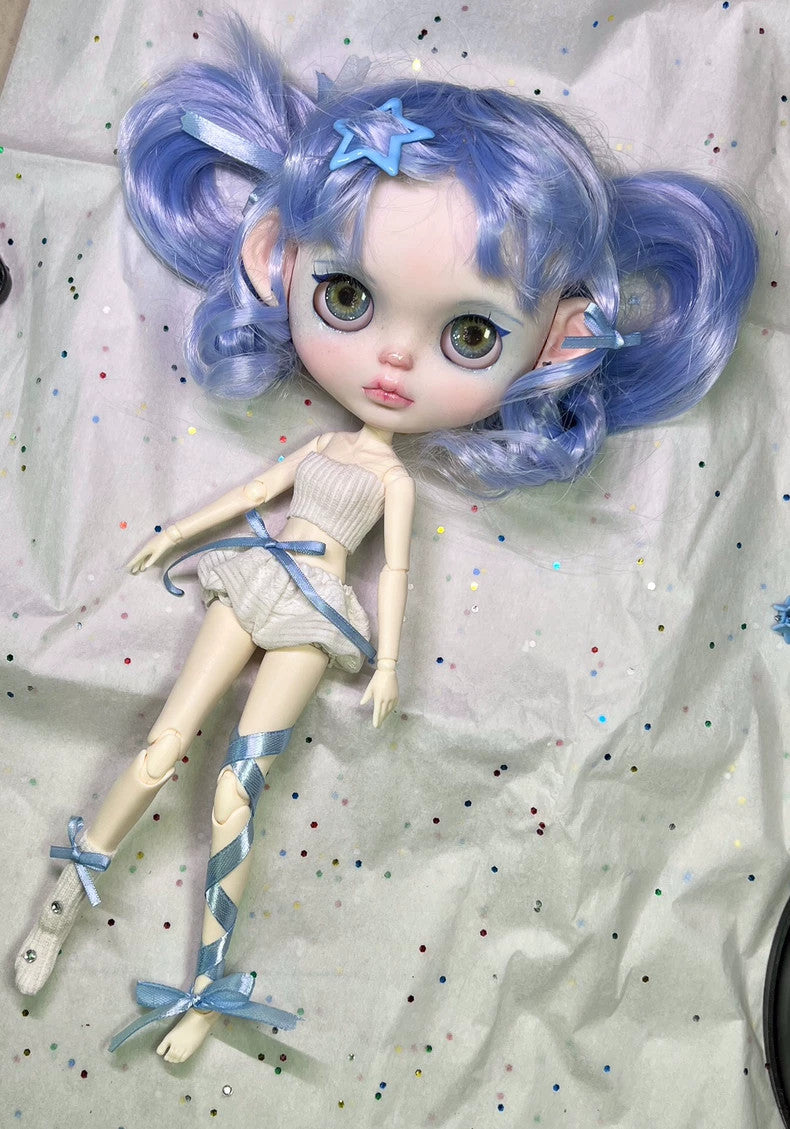 Custom Blythe Doll Outfits Handmade Wig YMY24 1/6 Doll BJD Fashion Girl DIY Gift