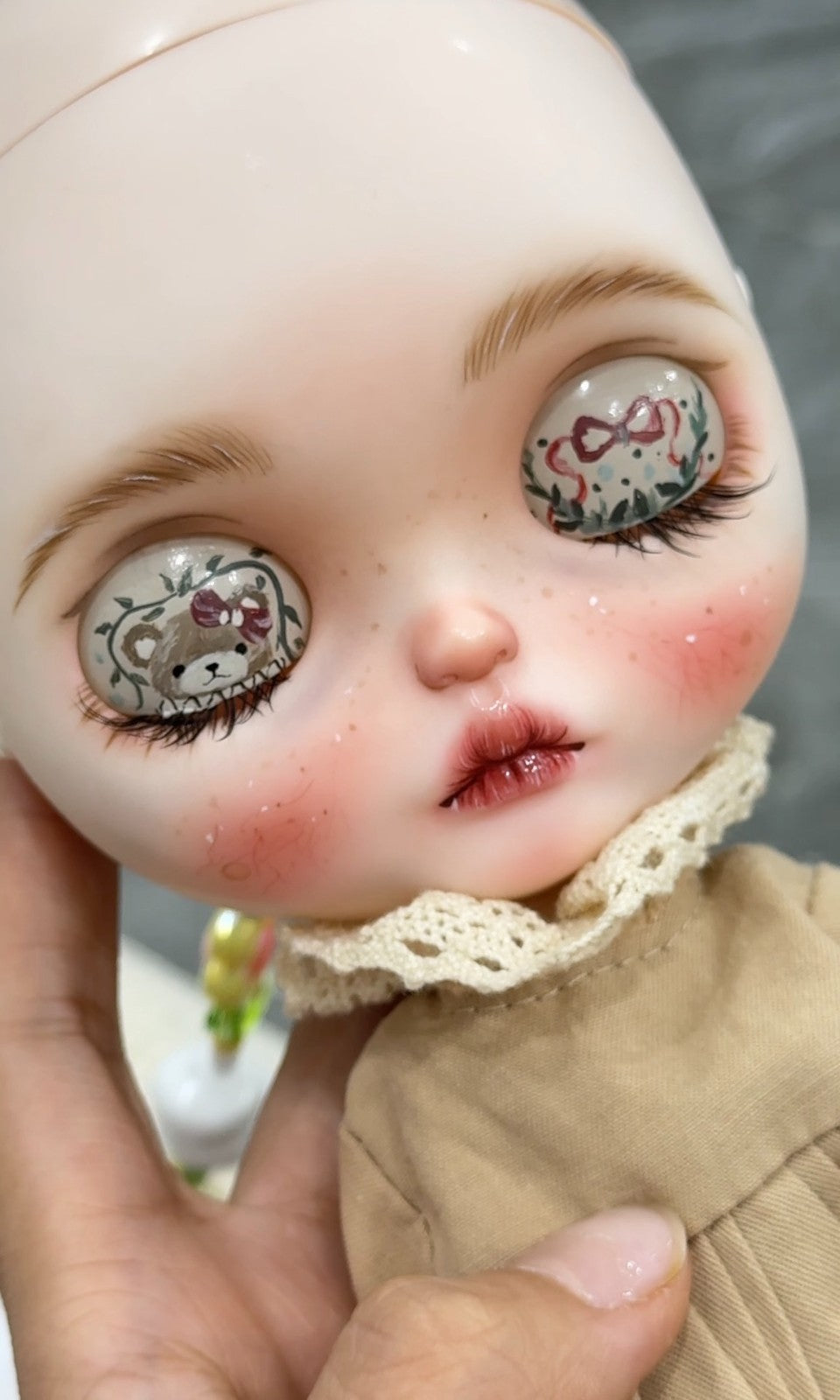 Full Set 1/6 Blythe Doll with Handmade Outfits + Wig OB24/OB22BJD Doll DIY Toys