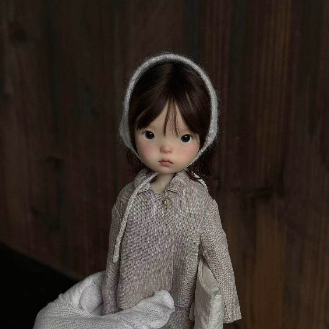 Landoudou Resin 1/6 BJD Doll Jointed Free Eyes Face Makeup Handmade Girl Gifts