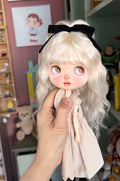 1/6 Blythe Wig Soft Mohair BJD Doll SD Hair Long Wavy Curly Wig Handmade DIY Toy