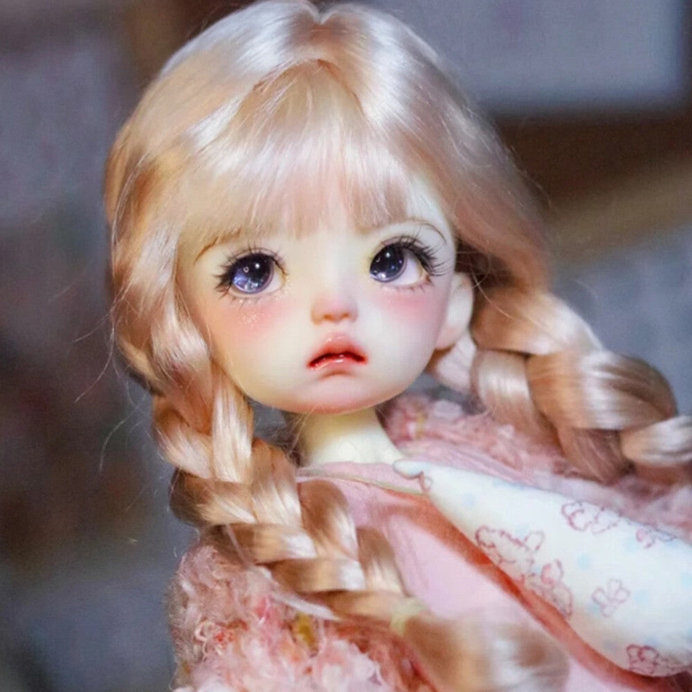 Articular Resin Nude 1/6 BJD Doll Unhappy Face Makeup Girl Birthday Gifts Toy