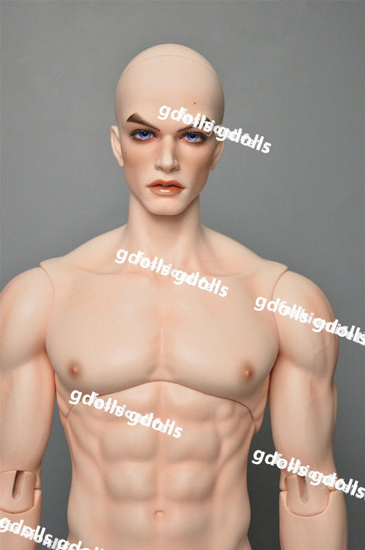 1/3 Bjd Doll Big Male Boy Dolls Man Free Eyes with Face Make Up Tan Skin Gift