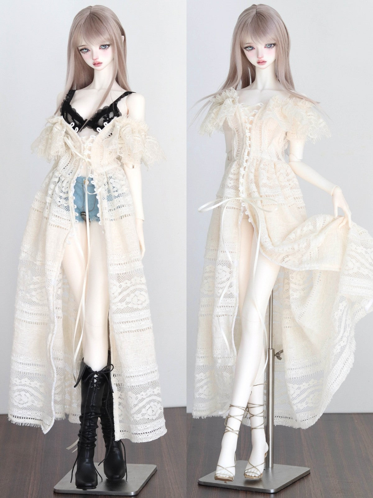 BJD 1/4 1/3 SD MSD Doll Clothes Beach Dress Bra Tops Shorts Girl Bohemia Outfits