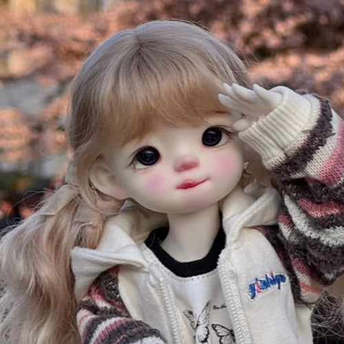 1/6 BJD Doll Sticking Out Her Tongue Naughty Girl Gifts Toy SD Ball Joint Resin-