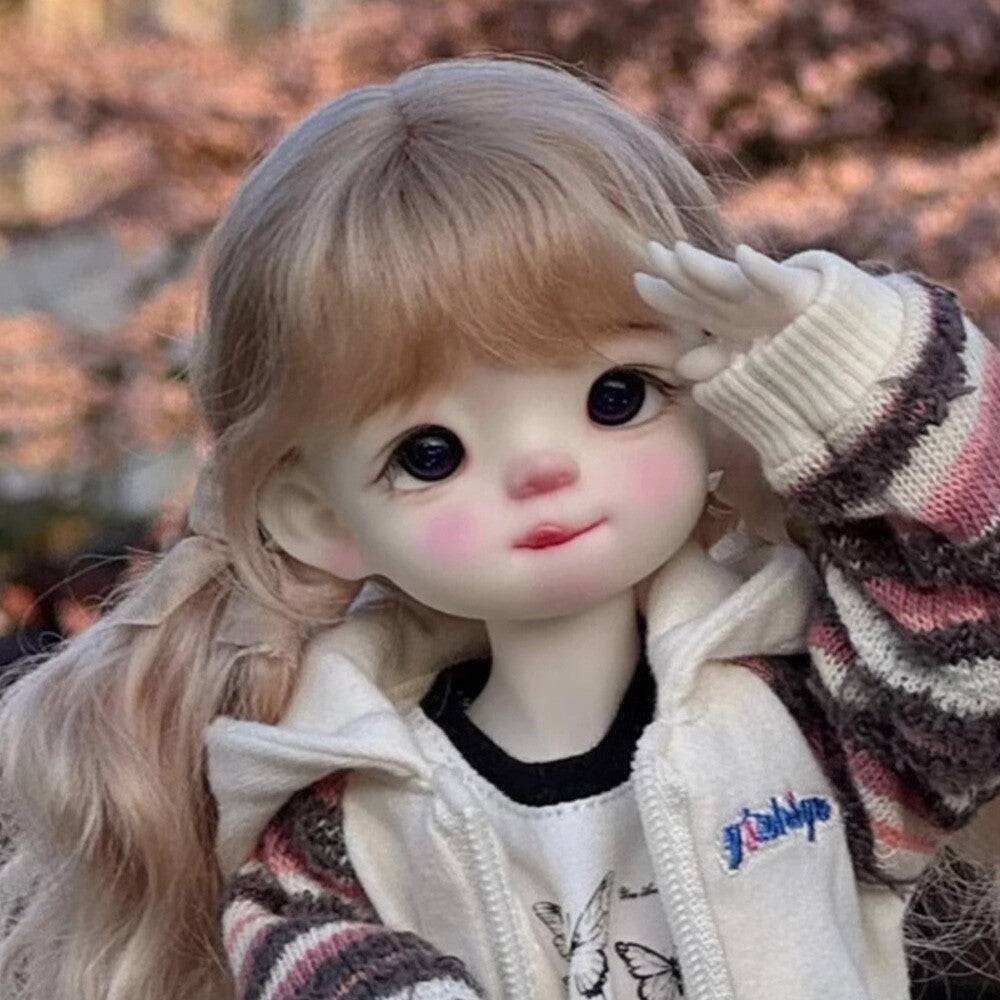 1/6 BJD Doll Toy Gifts Sticking Out Her Tongue Naughty Girl SD Ball Joint Resin-