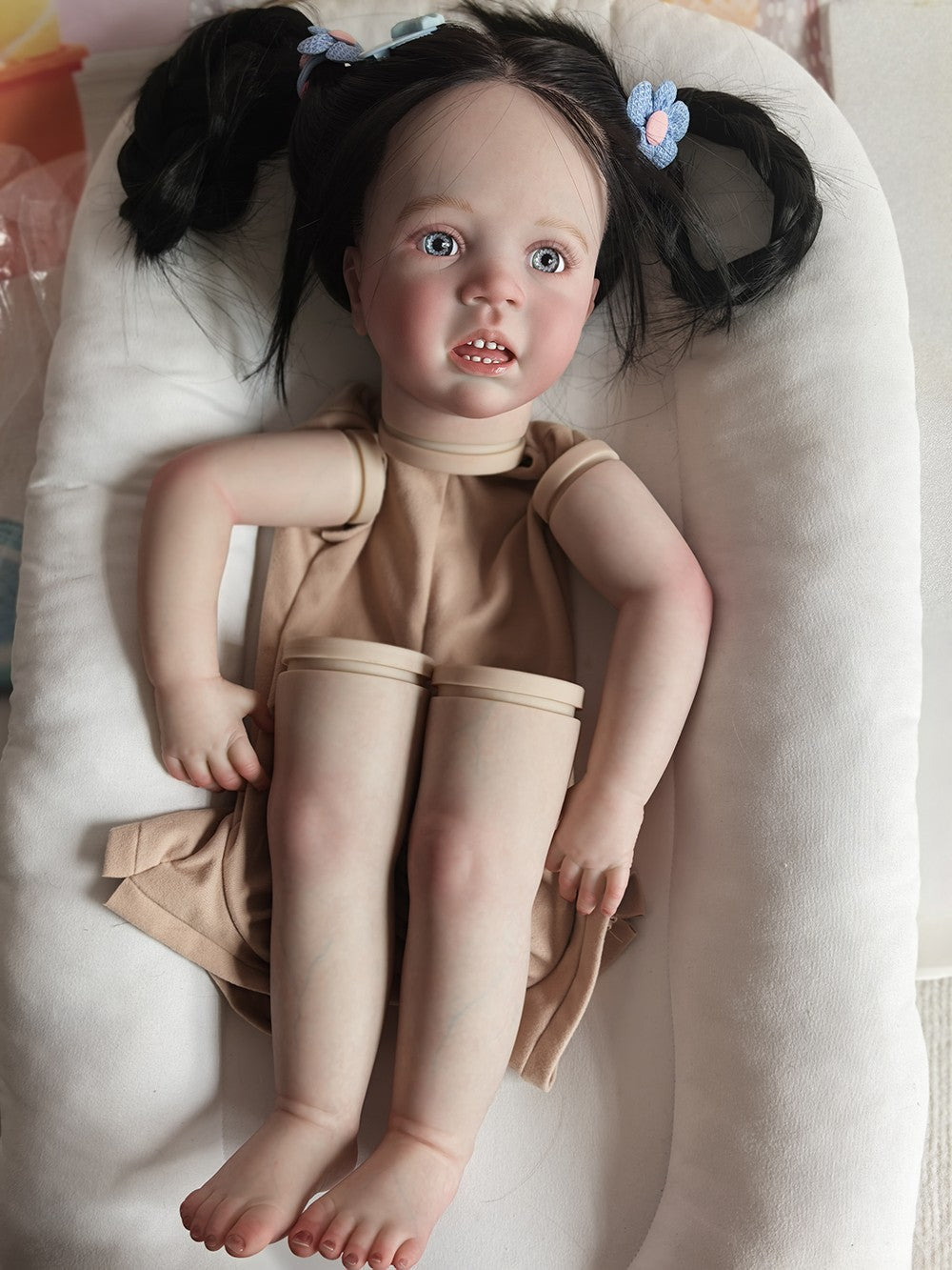 Custom Made Artist Genesis Painted 28“ Reborn Winnie Toddler Doll Kit Handmade Rooted Hair Girl Toy Gift-