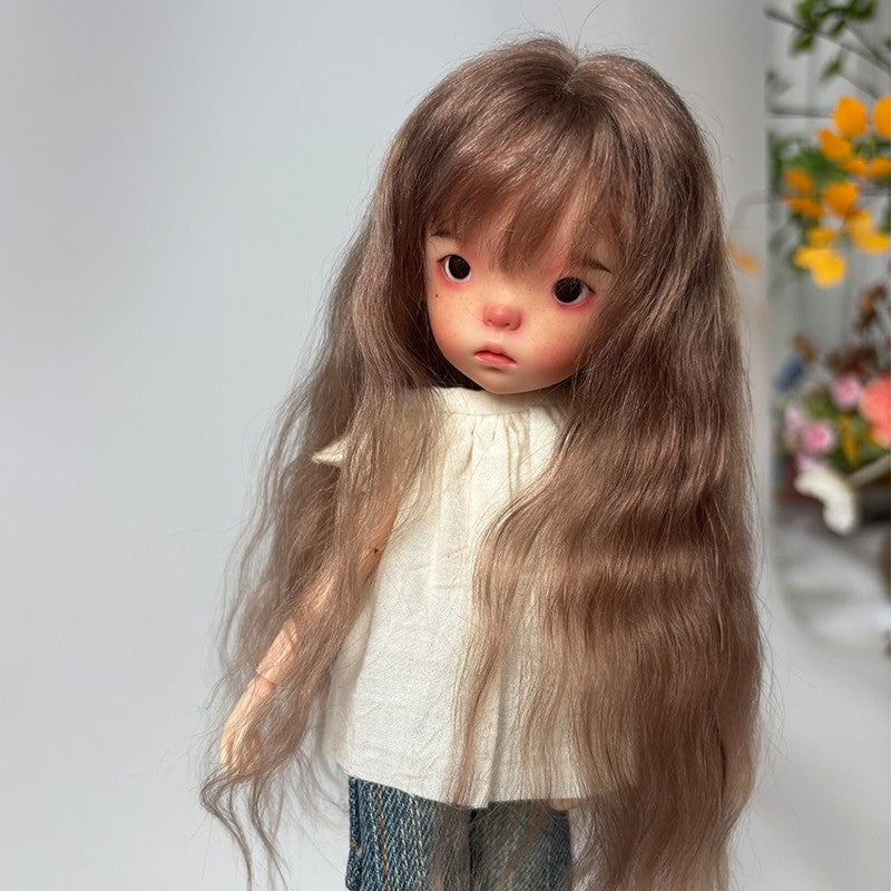 Landazz Dolls Wigs BJD 1/6 Doll Wig Landoudou Hair Soft Mohair Girl DIY Toy Gift