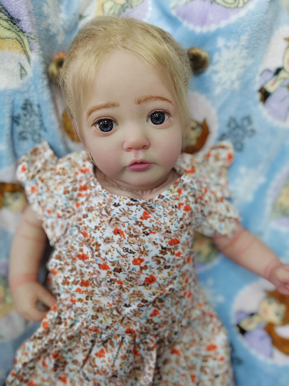 Custom Made 24in Lifelike Reborn Baby Doll Ayana  Toddler Girl Artist Finished Dolls Real Life Gift
