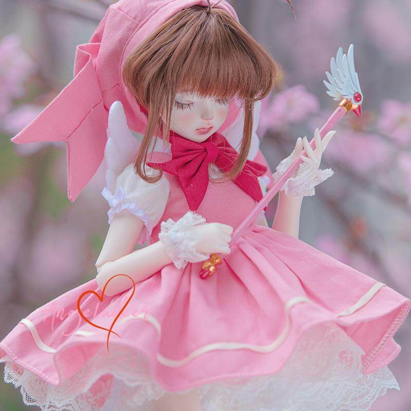 1/4MSD BJD Doll Clothes Magic Girl Battle Dress 6 Pcs Full Set Cosplay Outfit #2-