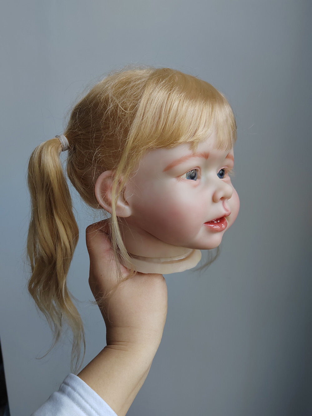 28" Reborn Baby Doll Artist Painted Kit Toddler Girl Rooted Hair Cloth Body Gift-