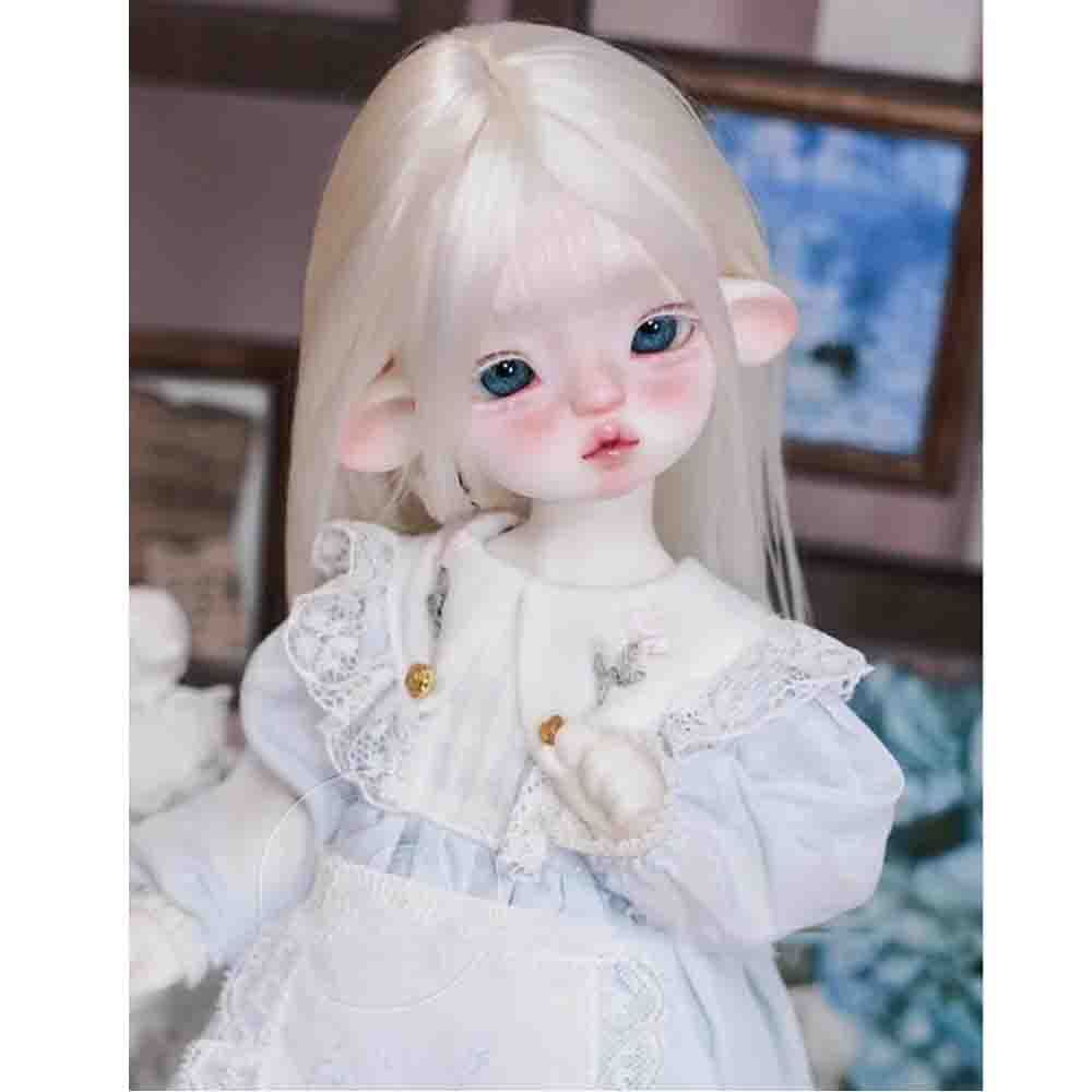 BJD 1/6 Doll SD Resin Joint Eyes Face Makeup Lamb Girl Lamb's Ear Doll Bare Doll