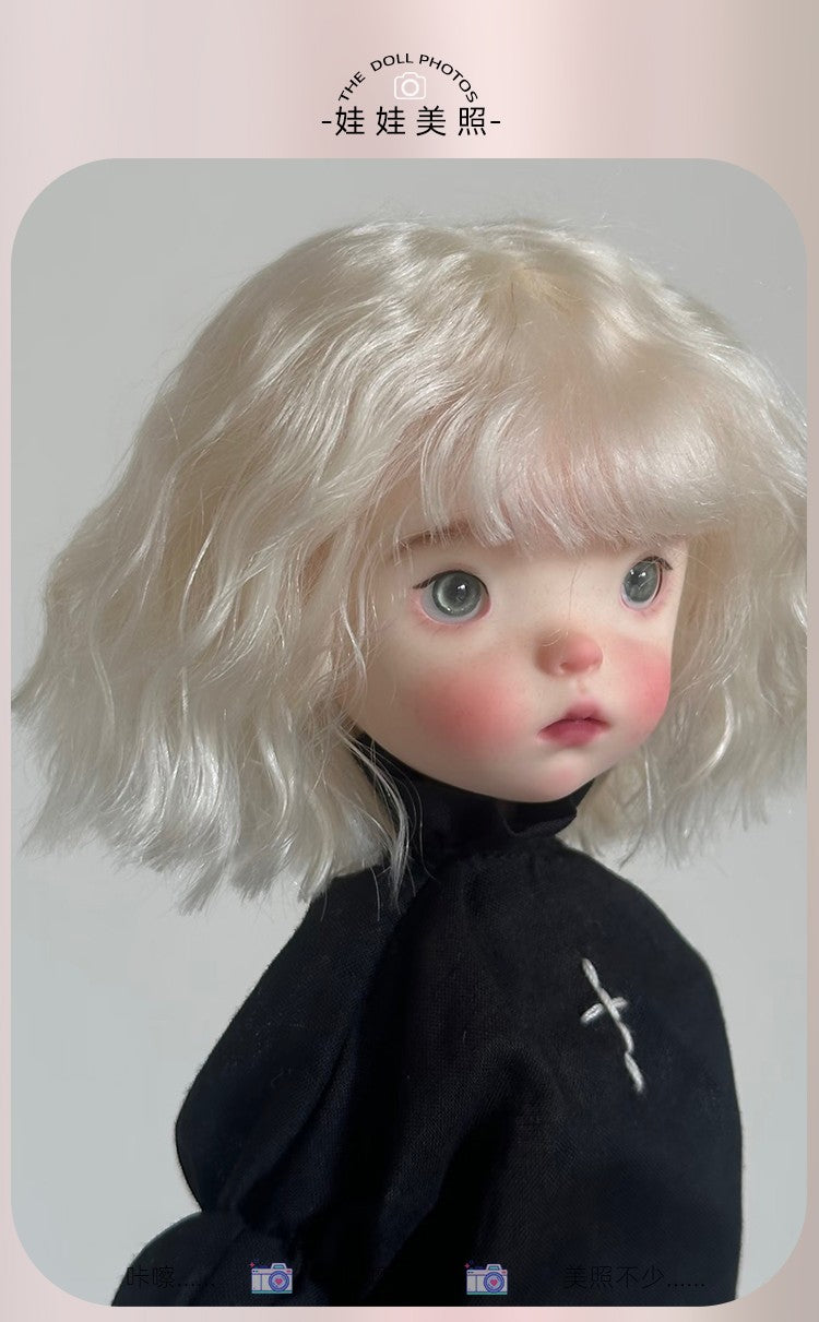 Landoudou Girl Gift Handmade 1/6 BJD Doll Resin Joint Bare Doll Eyes Face Makeup-