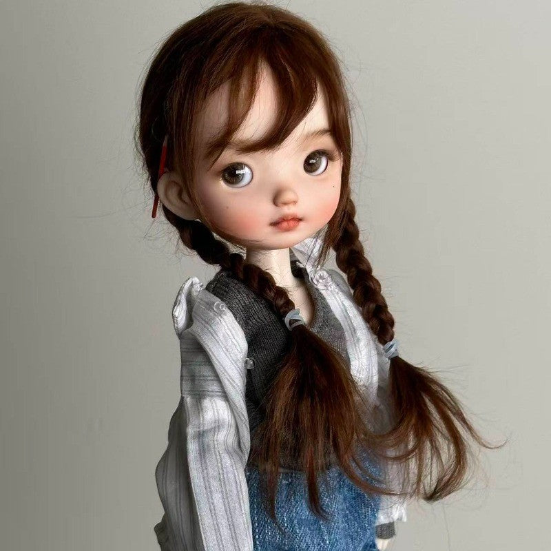 Resin 1/6 BJD Doll Joint Doll Custom Pretty Girl Face Makeup Nude Doll Toy Gifts
