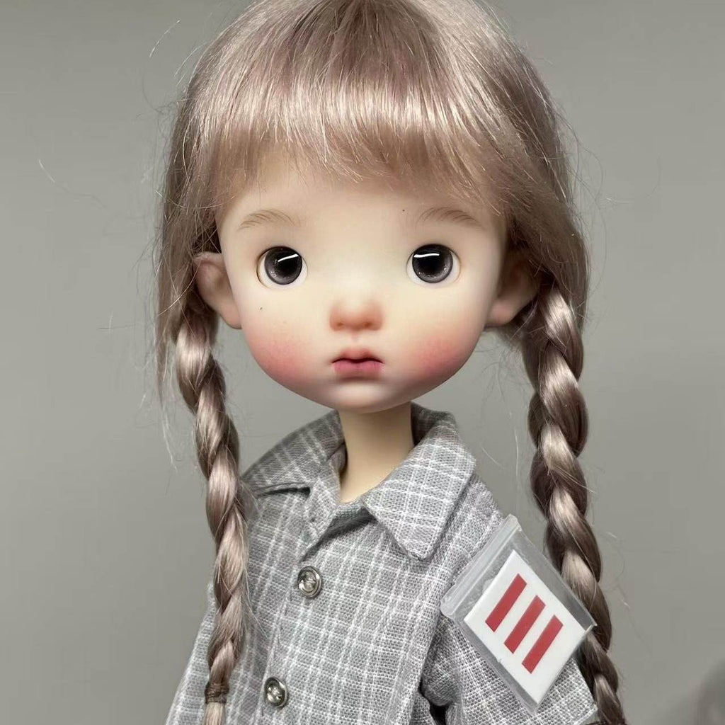 New Cute Girl 1/6 BJD Doll Face Makeup Eyes Ball Jointed Resin DIY Collect Gifts
