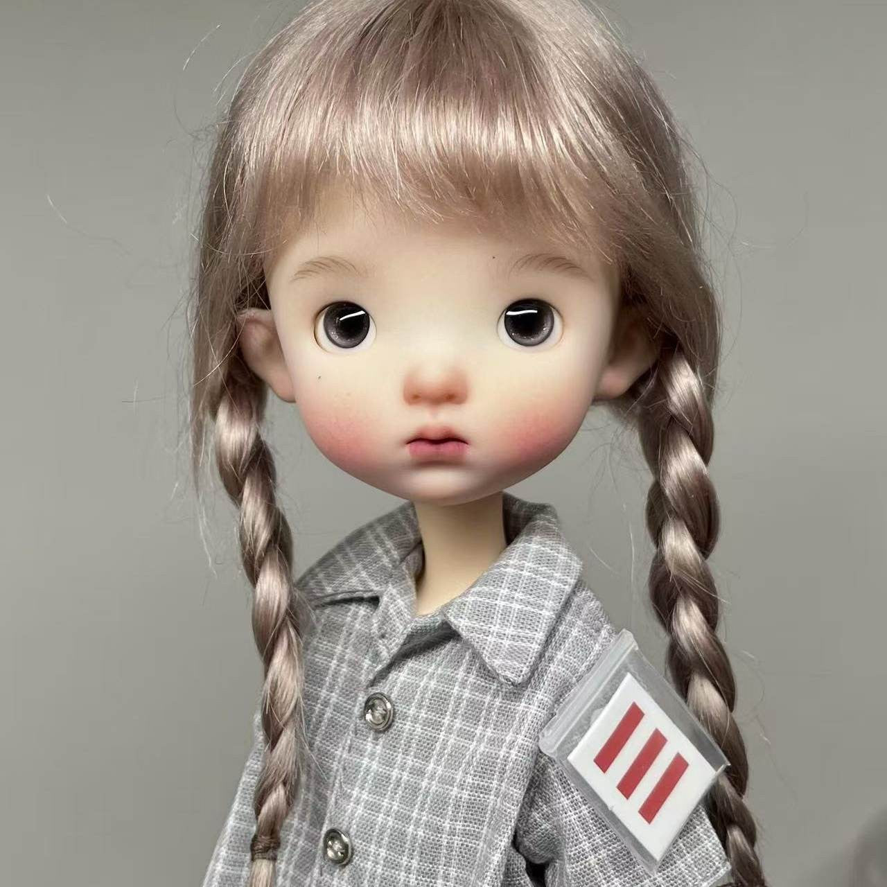 New Cute Girl 1/6 BJD Doll Face Makeup Eyes Ball Jointed Resin DIY Collect Gifts