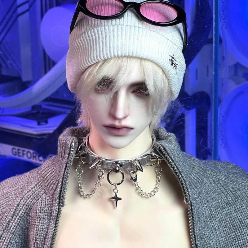 1/3 BJD Doll Nude Body Strong Grey Man Face Makeup Eyes Resin Male Jointed Gifts