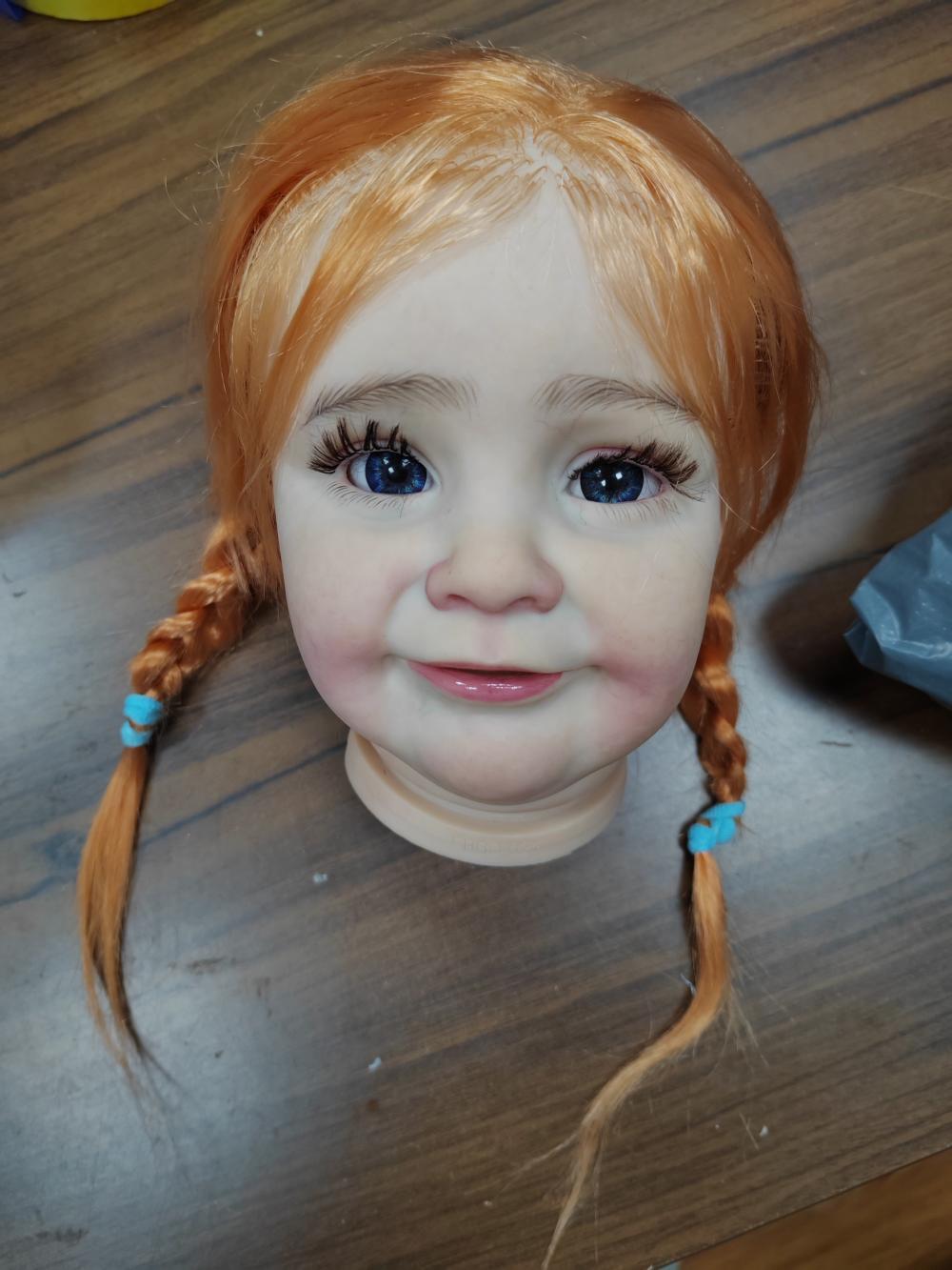 Custom Made Genesis Painted 26" Reborn Dolls Kit Zoe  Orange Hair Toddler Girl Artist Painted Unassembled DIY Toy-