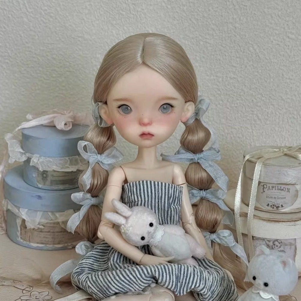 Cute Girl Landoudou 1/6 BJD Doll Resin Joint Doll Eyes Face Makeup Handmade Gift-