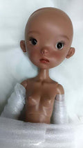 Landoudou 1/6 BJD Doll with Face Makeup Eyes Dark Tan Skin Girl Resin Jointed