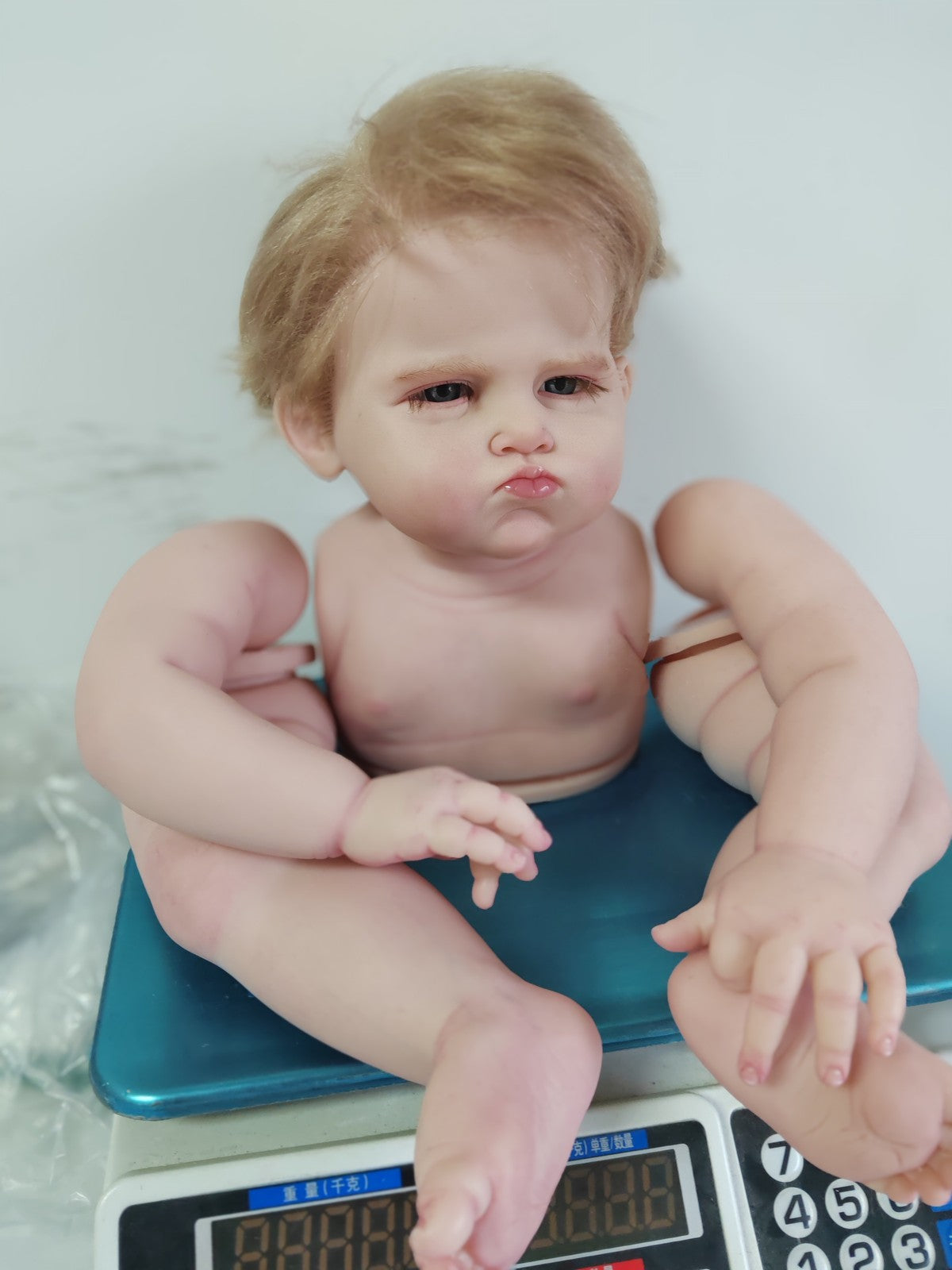 Custom Made Artist Gensis Painted Unassembled 28" Realistic Reborn Baby Doll Toddler Boy Rooted Hair DIY Toys Gift